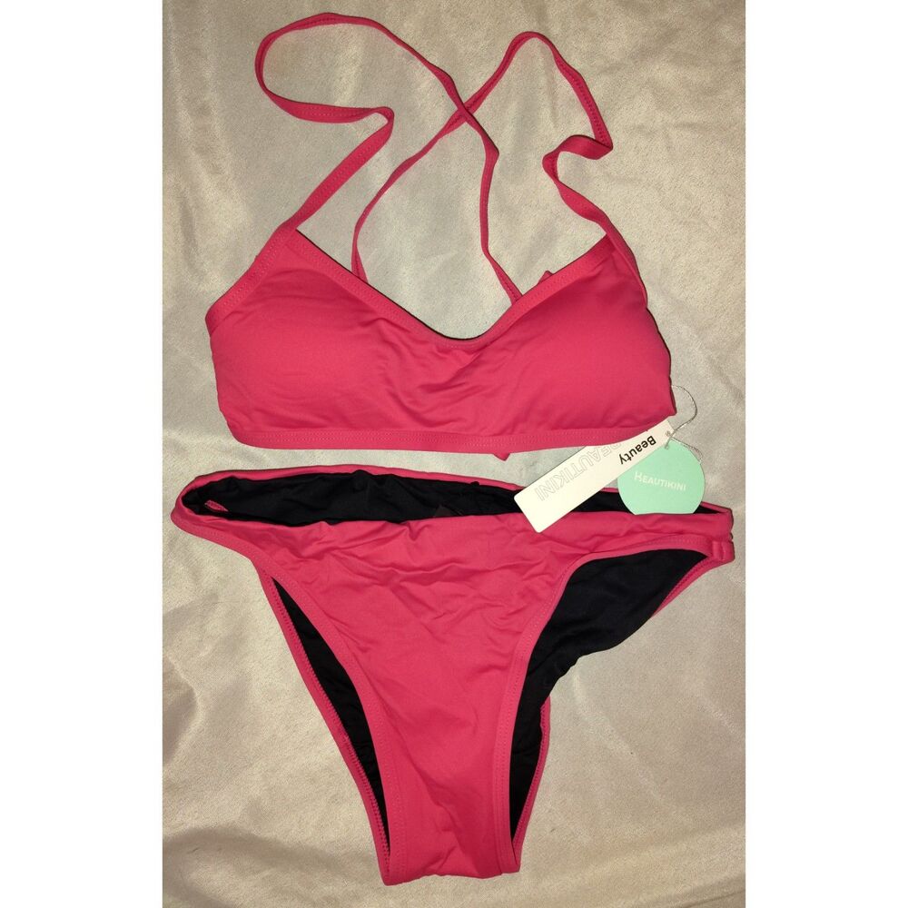 NWT Beautikini Swimwear for Teens Menstrual Leakproof Bikini Size XXS Pink